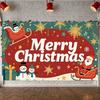 Xmas Decor Banner Snowflake Design Christmas Party Banner Christmas Banner Snowman For Photo Backdrop Winter Celebration Xmas