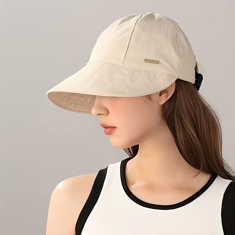 1Pc Women'S Lightweight Foldable Baseball Cap With Adjustable Wide Brim: A Versatile Fashion Accessory For Everyday Casual Wear