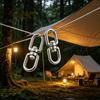 304 Stainless Steel Swivel Hook – 360° Double-Ring Connector – M4/M5/M6, 113-300kg – For Boating, Camping, Dog Leashes, Plant Hangers