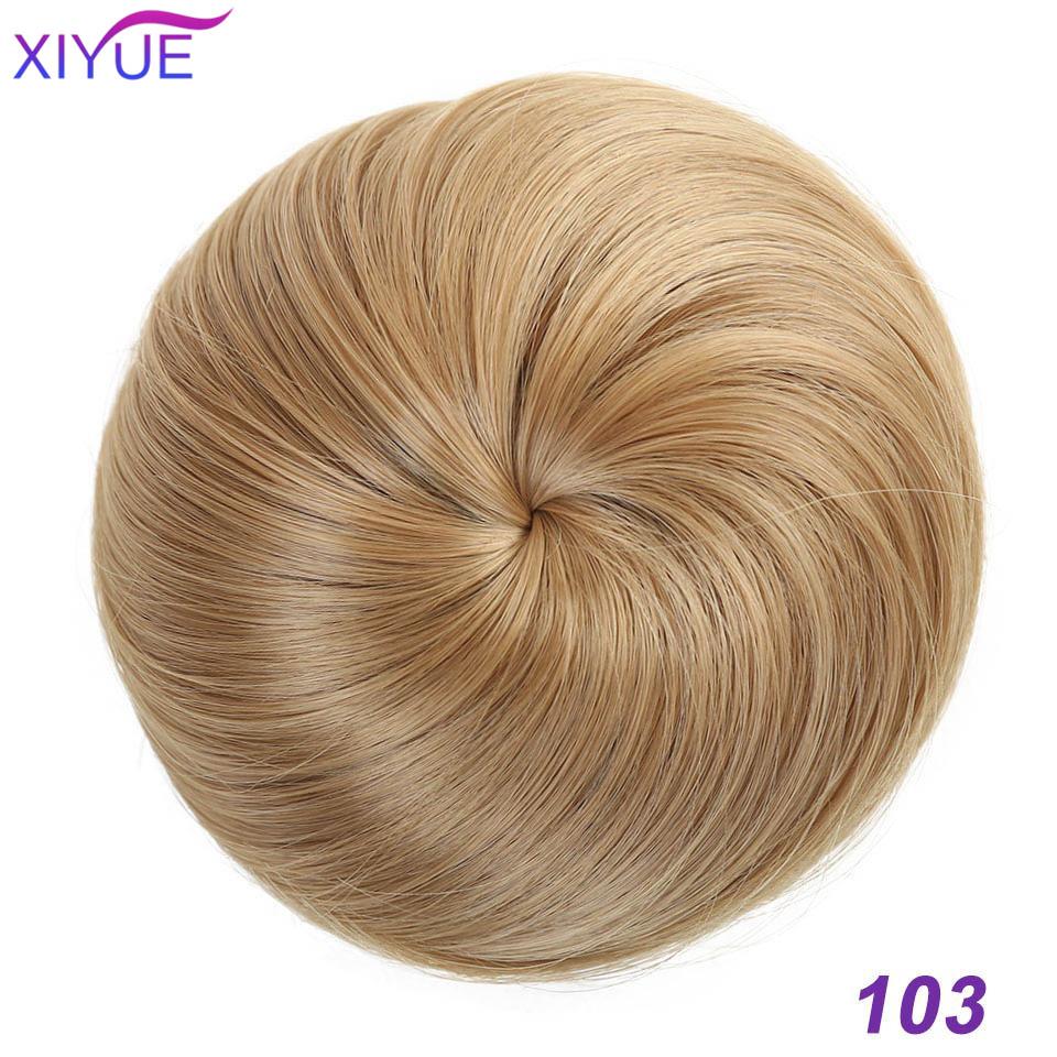 Synthetic Hair Bun Scrunchie Chignon Elastic Band Made Of Hair Clips High Temperture Fiber Hairpiece Ponytail Headwear
