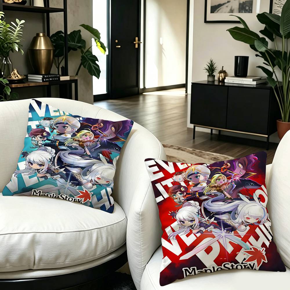 Game MapleStory Live Personalized Pillow Cover Kids Bedroom Wild Party Decor Pillowcase Kid Birthday Shower Gift
