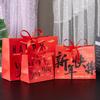 Red Present Wrap Bag Bow Ribbon New Year Gift Bag New Year Decor Gift Packing Bag  Holiday Gifting