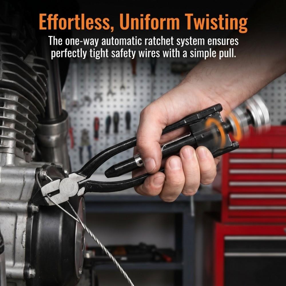1/2PCS Spring Return Safety Wire Twist Pliers Wire Twisting Tool  Aircraft/Automotive/Machinery