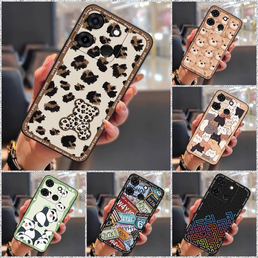Soft Case Protective Phone Case For Infinix Smart7 HD Anti-dust Fashion Design Full Wrap Silicone Dirt-resistant Cartoon