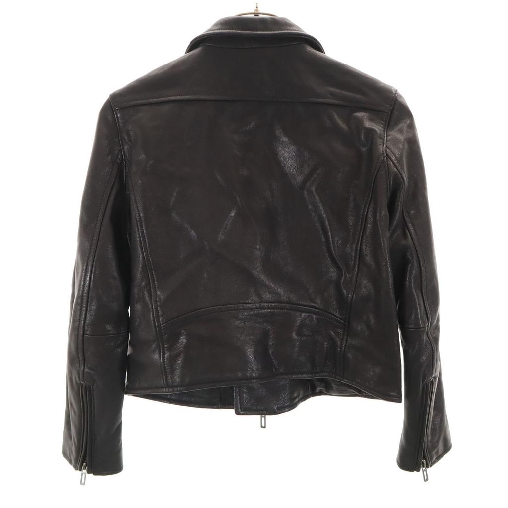 DOMENICO+SAVIO Goat Leather Double riders jacket 36 black Women Used