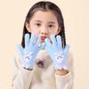 Kids Five Finger Rabbit Gloves Winter Warm Knitted Cute Cartoon Baby Girl Gloves For Cold Weather