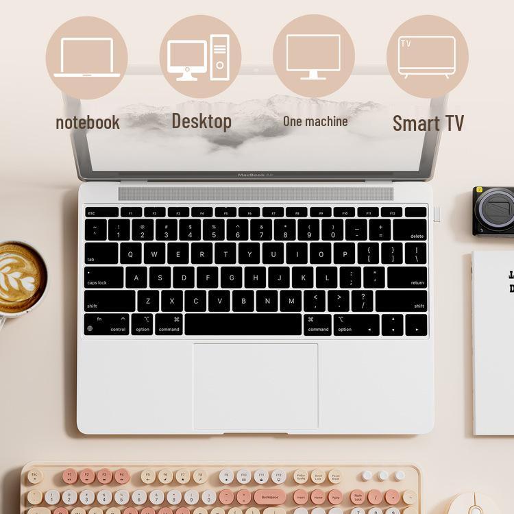 Mofii Sky Hand SWEET Wireless Keyboard and Mouse Set for Girls - Stylish and High-Value Accessory for Computer or Office Desktop Use.