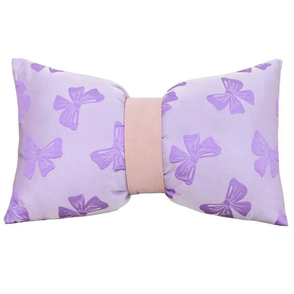 BUYNOW Jacquard Bow Pillowcase Without Pillow Core Korean Cute Girl Pink Bow Living Room Sofa Cushion Cover Home Bedroom Decor