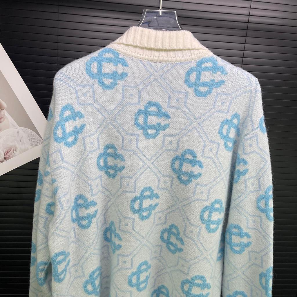 Casa Unisex Modischer Reißverschluss-Cardigan - Langärmeliger Wollmischungs-Pullover