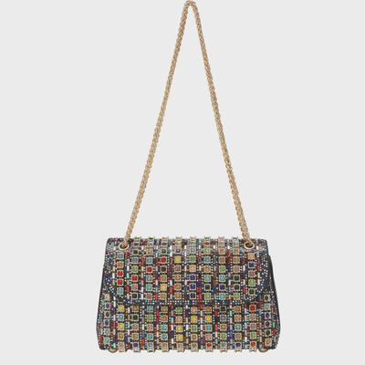2024 Lux Shiny Diamond Evening Wrist & Shoulder Bag