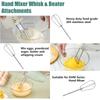 Hand Mixer Attachments Stainless Steel Hand Mixer Beaters with Egg Separator for Replacement