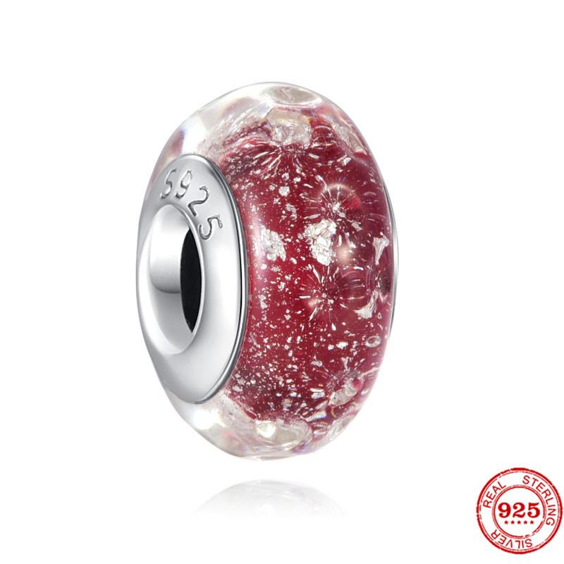 925 Sterlingsilber DIY Schmuck Lippenstift High Heels Liebesherz Hantel Apfel Charm Perle Armband