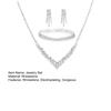 Elegant Jewelry Set High Gloss Female Decoration