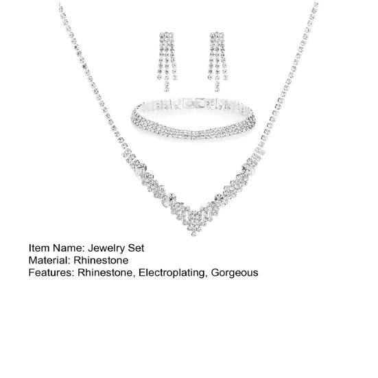 Elegant Jewelry Set High Gloss Female Decoration