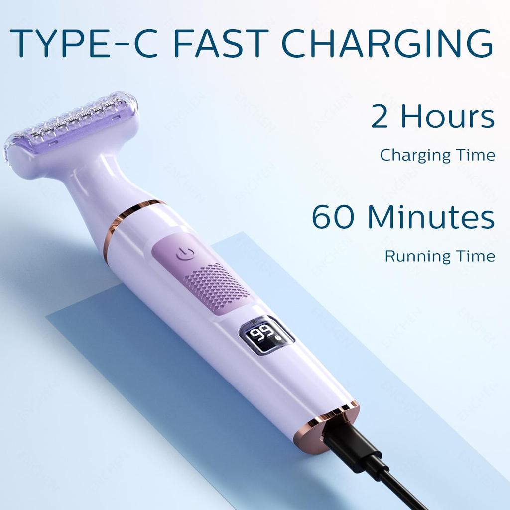 Xiaomi ENCHEN A1 Epilator Women Electric Hair Removal 3-IN-1 Smooth Blades Dry and Wet Use Body Hair Trimmer Shaver
