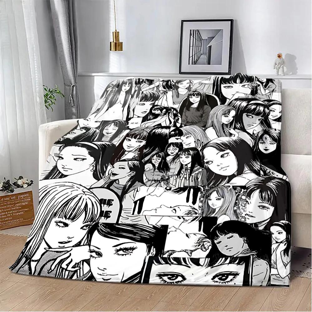 Thriller Manga Junji Ito Tomie Printed Blanket Picnic Blankets Warm Blanket Soft and Comfortable Home Travel Birthday Gift