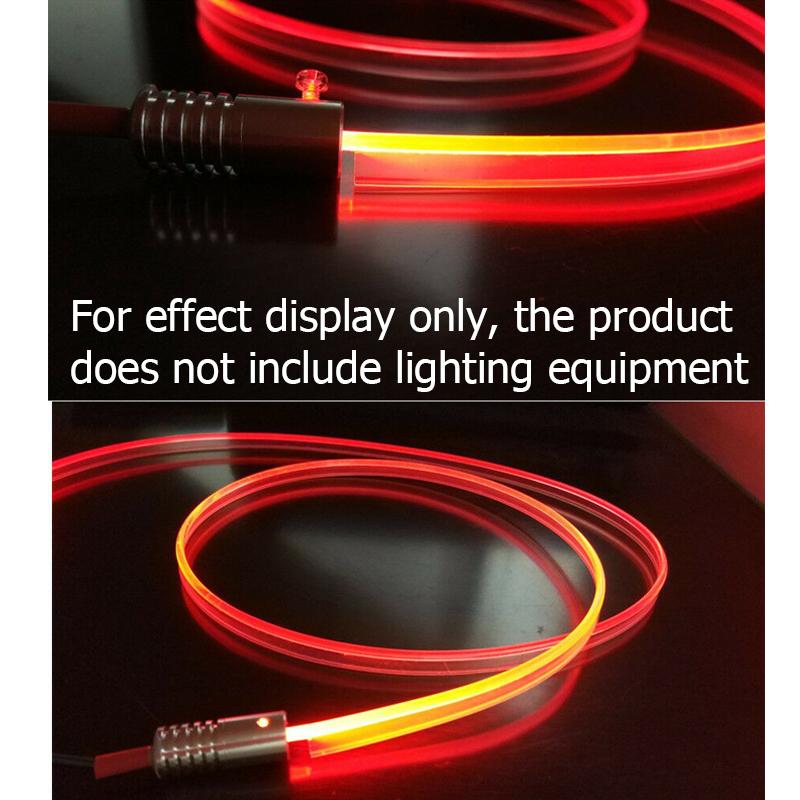 3mm dekorace interiéru auta Optické vlákno Neon Wire Strip Příslušenství prodlužovací světlovod pro okolní osvětlení