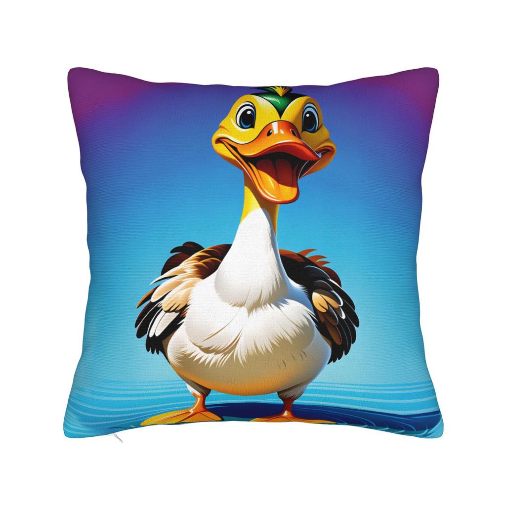 Funny Duck Pillow Case Soft Pillow Cover For Couch Sofa Bedroom Kawaii Pillowcases