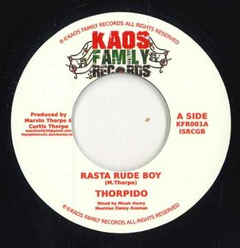 

7-дюймовая пластинка THORPIDO - Rasta Rude Boy / Rasta Rude Boy Dub KFR001 Kaos Family UK 2025 UK Регги, Ска и Даб