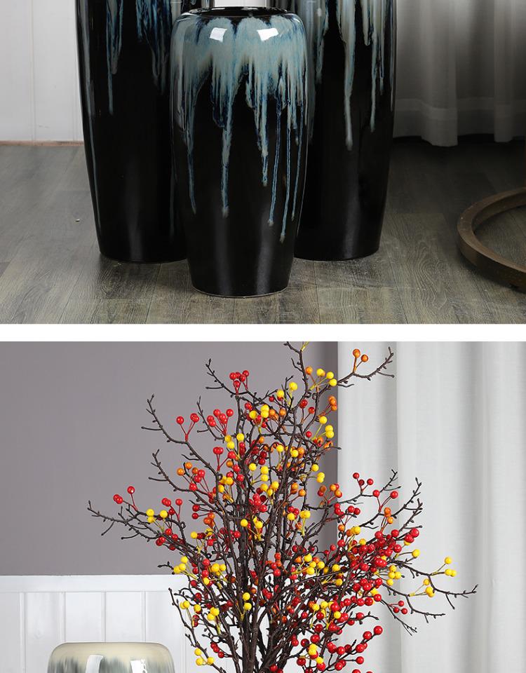 Handmade Large Ceramic Floor Vase for Living Room or Hotel - Perfect for Fresh Flowers