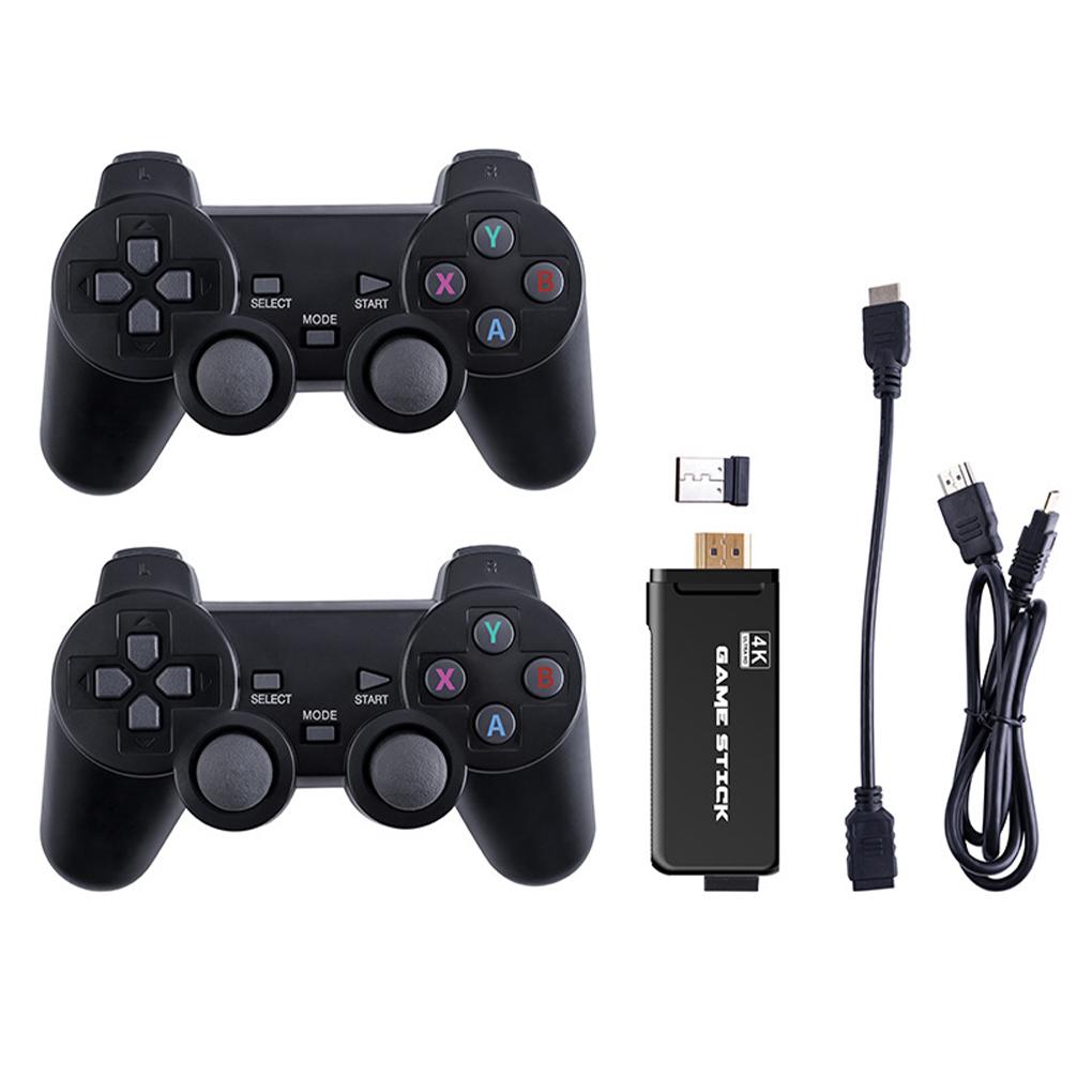 64G 10000 Games Portable 4K TV Video Game Console With 2\.4G Wireless Controller Support CPS PS1 Retro Game Console