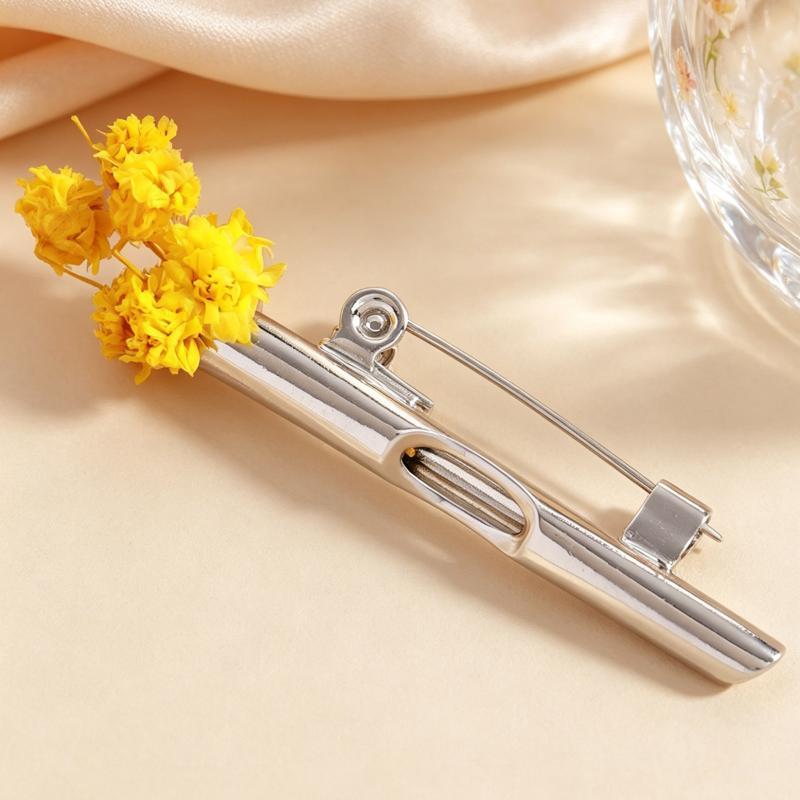 Mini Brož Držák Květin Nositelné Sponka na Kytici Květin Romantický Květinový Špendlík Diy Elegantní Dekorativní Na Kabát Svetr Šálu Jako Dárek