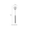 Stainless Steel Semi-Automatic Rotating Egg Beater for Kitchen and Baking