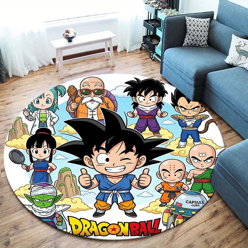 Dragon Ball Heroes Round Area Rug Carpet Rug For Living Room Bedroom Sofa Playroom Decor Nonslip Floor Mat