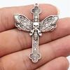 Large Crosses Detailed Religious Charm Antique Bronze Zinc Alloy Jewelry Making Supplies Necklace Making DIY Charms