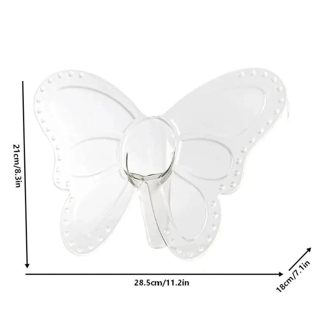 Klarer Kunststoffrahmen Pflanze Vase Hydroponischer Blumenhalter Schmetterlingsblumenvase Schreibtischdekoration