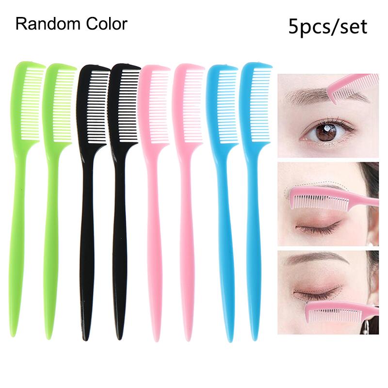 

5 шт./компл. Пластиковая щеточка для наращивания ресниц, бровей, расческа для подтяжки и завивки глаз, расческа для макияжа 5Pcs