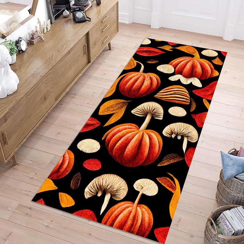 

Vintage Illustrations Mushrooms Print Runner Rug Modern Home Decor Hallway Carpet Soft Non-slip Floormat for Living Room Bedroom 40X120CM