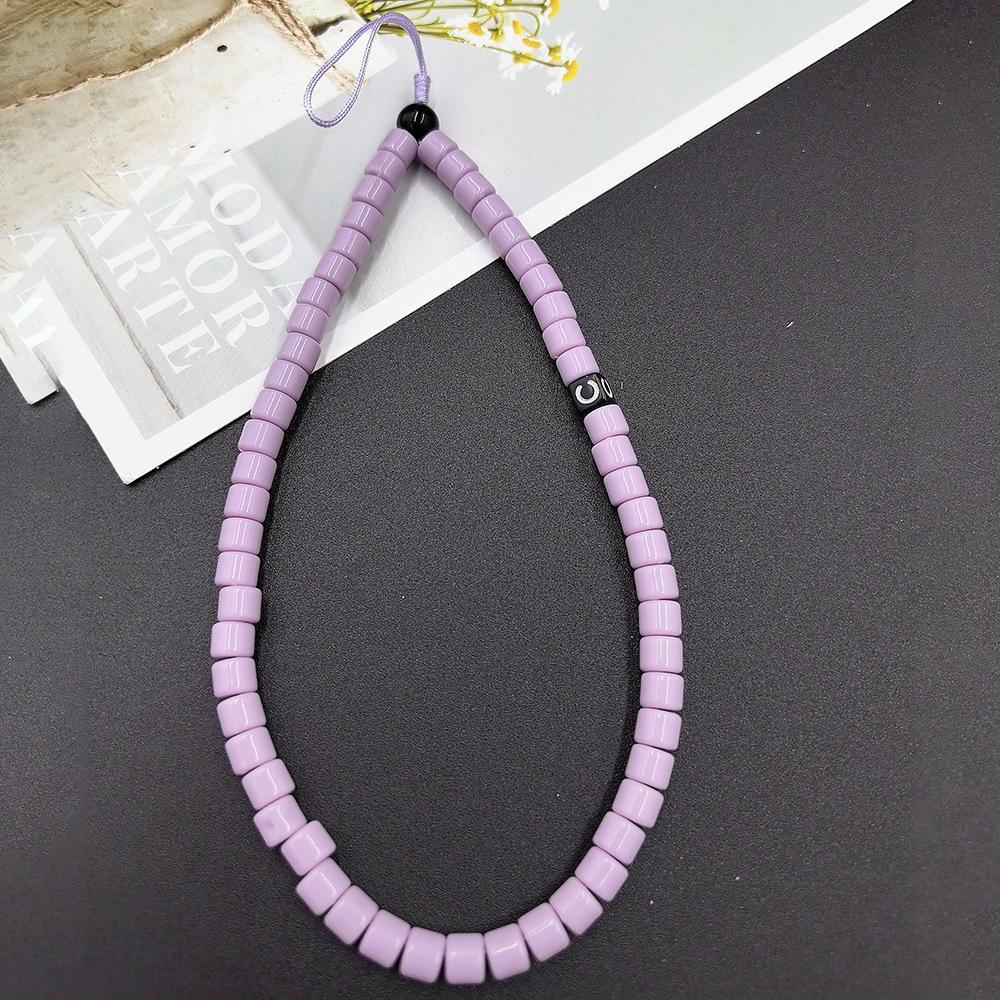 Regenbogen Perlen Handyanhänger: Celebrity-Stil Lanyard & Anhänger