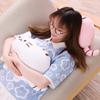 Kawaii Cat Plush Pillow Kitten Cushion Soft Colorful Stuffed Toys Gray Pink White Plush Doll Houseware Gifts for Girlfriend