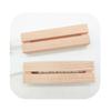 New Durable 2Pcs 3W Rectangle LED Light Display Base Wooden Stand Wood Night Lights