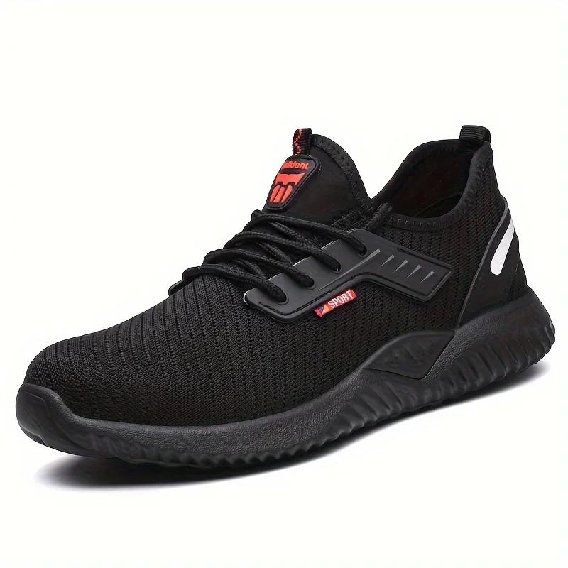

Safety Shoes Men With Steel Toe Cap Anti-smash Men Work Shoes Sneakers Light Puncture-Proof Indestructible Shoes 2026 36 чорний