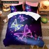 Colorful Beautiful Butterfly Bedding Set Flying Animal Duvet Cover Set Pillowcase Soft Polyester Comforter Set for Women Girls