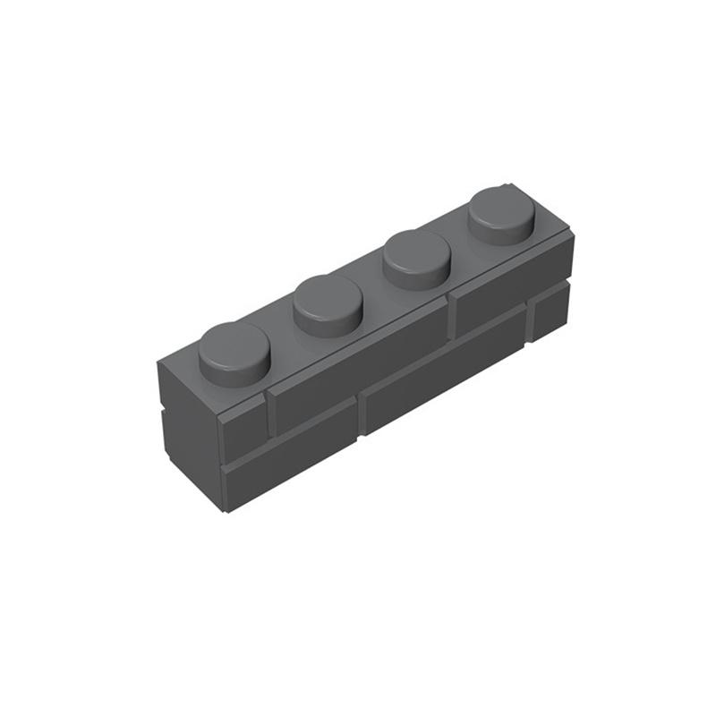 10pcs 15533 Thick 1x4 wall Figures Bricks DIY Building Blocks Dots Educational Creative Size Compatible With Toys for Childr 10pcs темно-серого