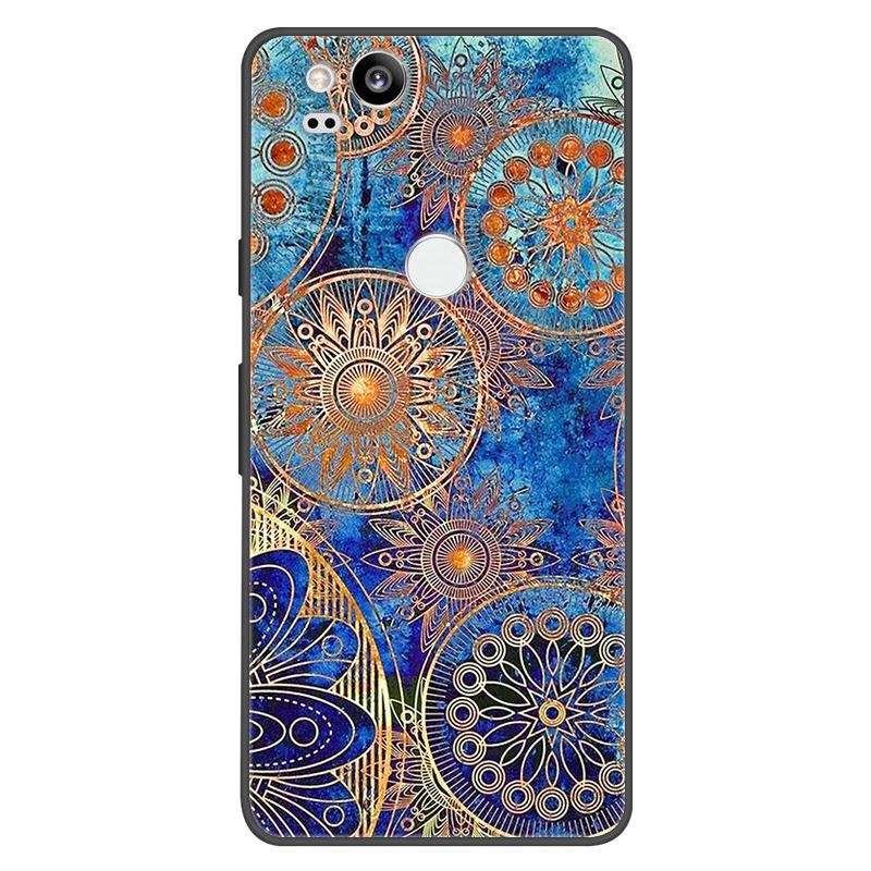 For Google Pixel 2 Case Soft Black Silicone Bumper Butterfly Phone Cover for Googe Pixel2 2XL Pixel2XL 2 Cases Fundas Coque