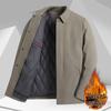 Herren Winterjacke mit herausnehmbarem Futter aus Baumwolle - Verdickt, Kälteschutz, Business Casual, Vielseitiger Kragen, Papa-Stil.