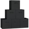 Storage Box 6-Piece Set Width 27cm Depth Height 28cm Foldable Case Handle Fabric Suitable Color Clothing Toy Living Room Small Item Magazine Organizer