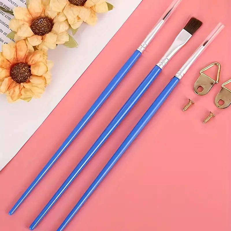 12-Color Acrylic Paint Strips with Plaster Doll for Kids DIY Graffiti, 3ml Each