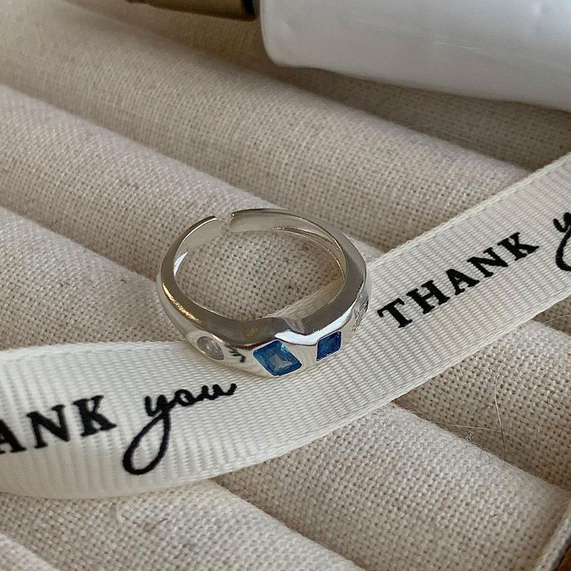 Δαχτυλίδι από Ασήμι 925 Γεωμετρικό Πολυεπίπεδο με Στρογγυλές Χάντρες Γυναικεία Μόδα Punk Τemperament Αντιαλλεργικό Στολίδι Κοσμήματα