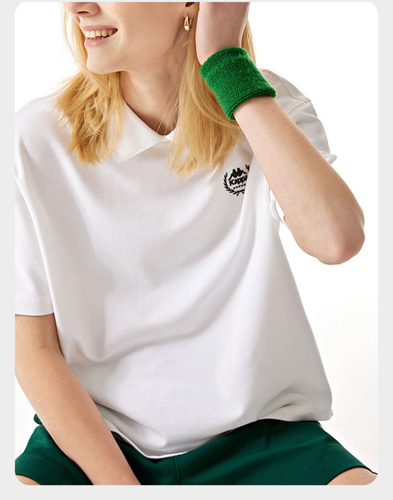 Kappa Short Sleeve New Women's POLO Half Sleeve Casual V-neck T-shirt
