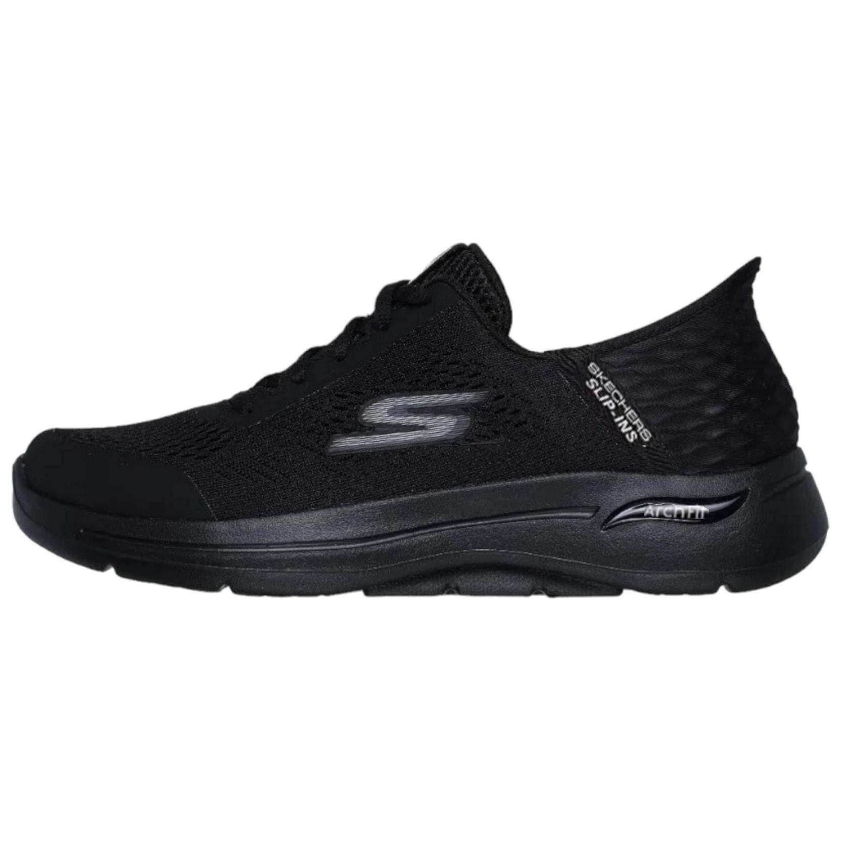 Skechers Go Walk Arch Fit Slip-Ins Men Sneakers Black 216258-BBK 44.5