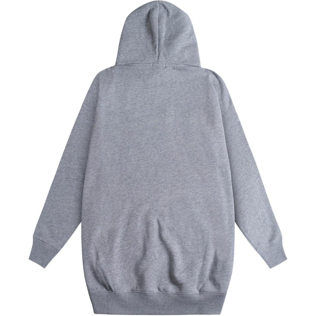 Polo Ralph Lauren Embroidered Pony Logo Hooded Fleece Long Sleeve Dress Women dresses Gray WMPODRSNFA20392-020