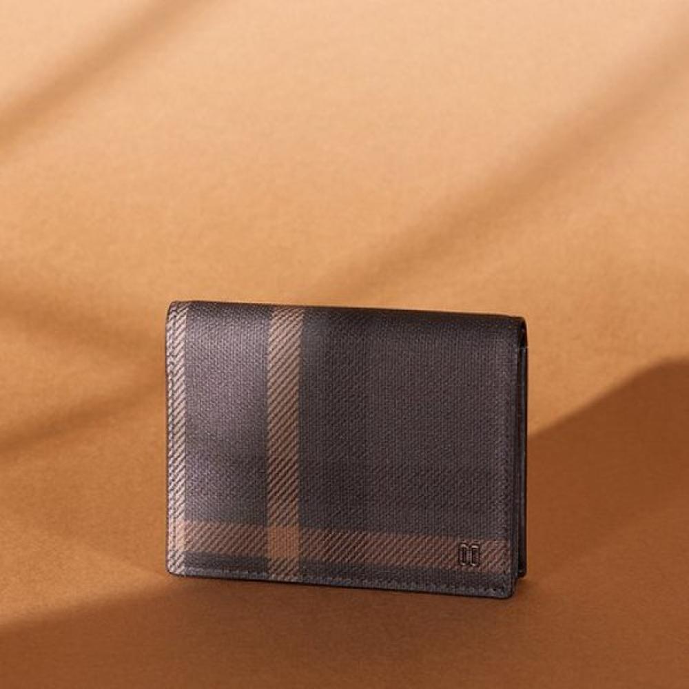 

Daks Brown Tartan Business Card Wallet Cash Storage Dbho4e825w3 Single option