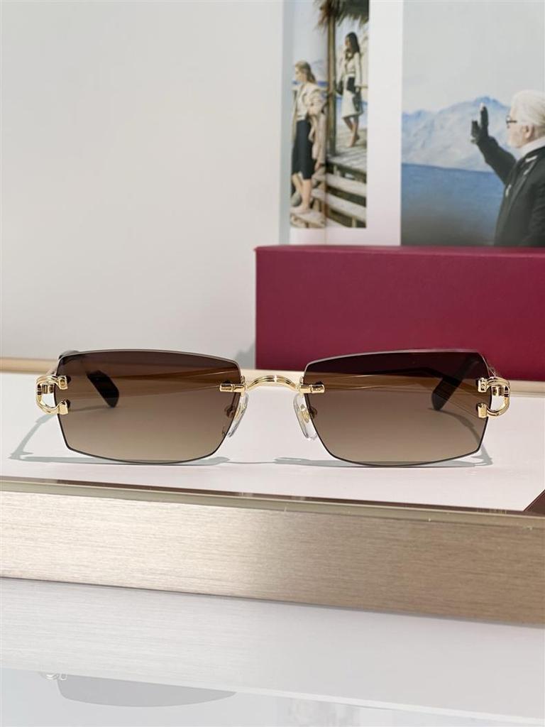 Fashionable Unisex Rimless Metal Sunglasses CT0550S with UV Protection