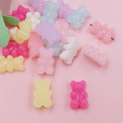 Home Party Supplies Jewelry Making DIY Necklace Bracele 20pcs Bear Handmade Accessories Beads Material Acrylic 11*18mm Beading Materials