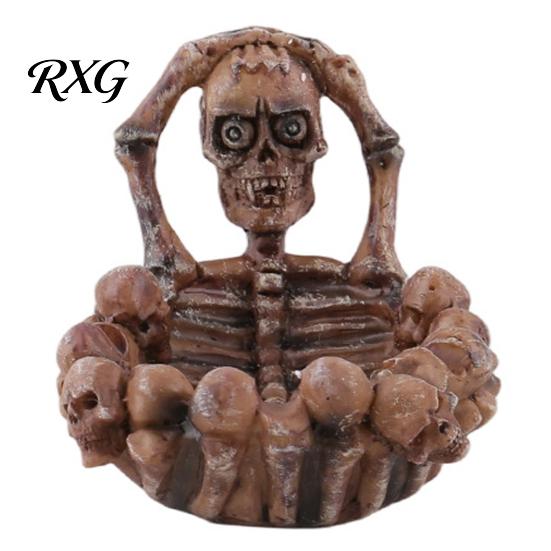 Resin Ash Tray Halloween Skeleton Ashtray, Heat-resistant Gothic Holder, Ashtray Aliens Decorative for Home Office Outdoor